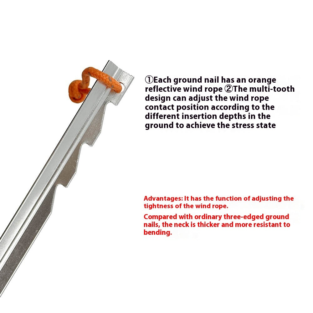 12 Outdoor Tents Aluminum Alloy Adjustable Stake
