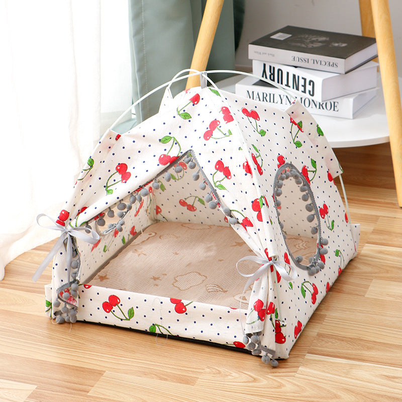 Cat Tent  House Enclosed Pet Bed