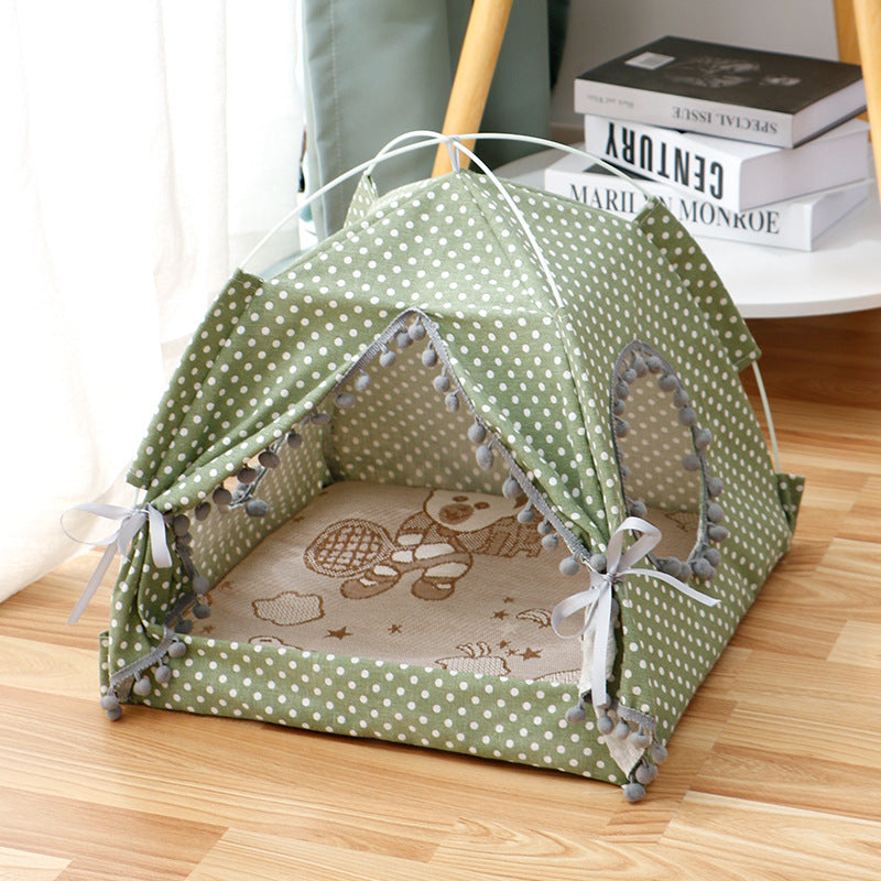 Cat Tent  House Enclosed Pet Bed